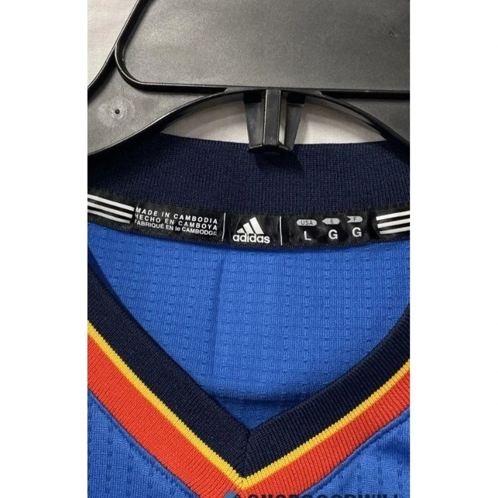 Adidas Oklahoma City Thunder Kevin Durant 35 NBA Jersey Blue Mens Large NWT